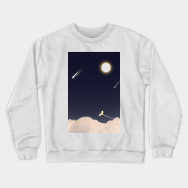 Night Dragon Crewneck Sweatshirt by FullMoon